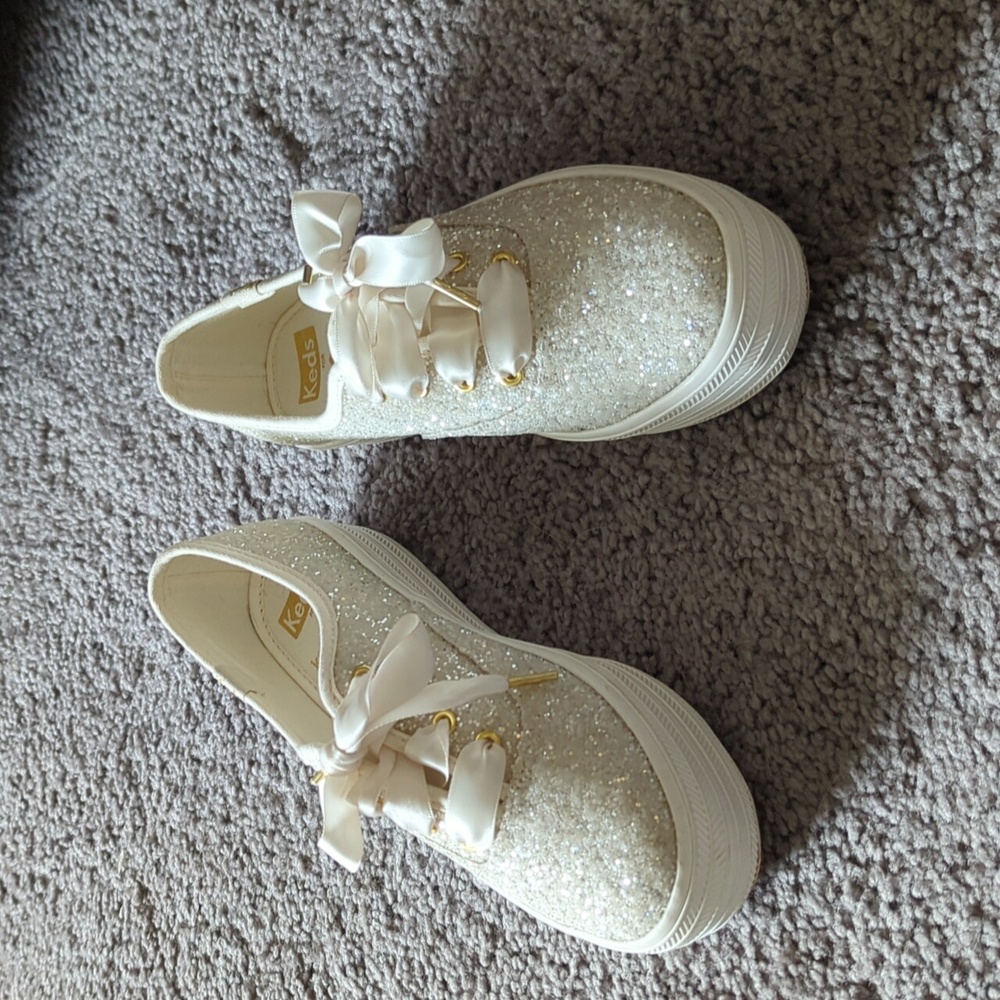 Sparkly Platform Glitter Keds